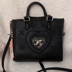 NWT Juicy Couture Only You N Me Crossbody in Black